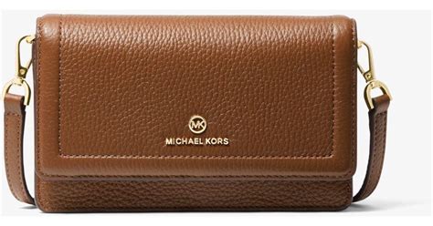 ichael michael kors pebbled leather convertible crossbody bag|Michael Kors studded crossbody bag.